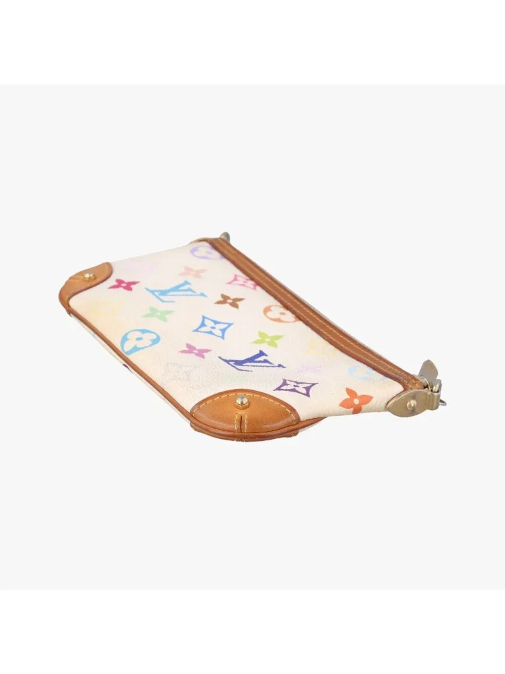 Louis Vuitton Pochette Mirror MM Blanc Monogram Multicolor Handbag